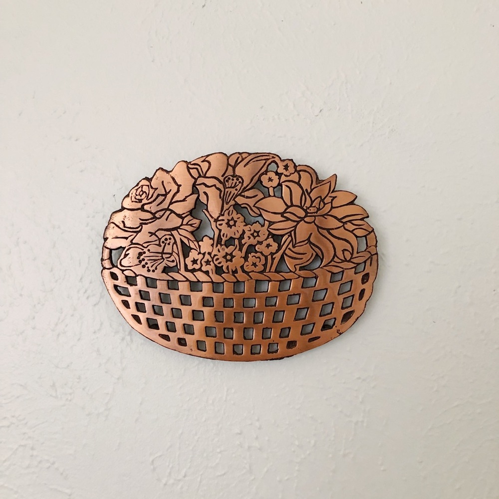 Copper plated trivet/wall hanging